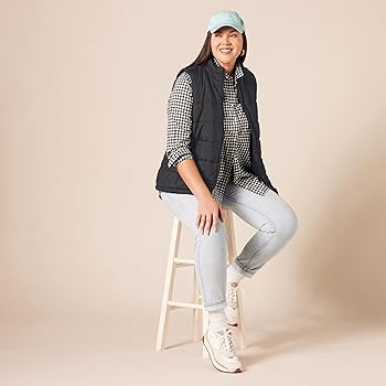Amazon.com: Amazon Essentials Women's Mid-Weight Puffer Vest